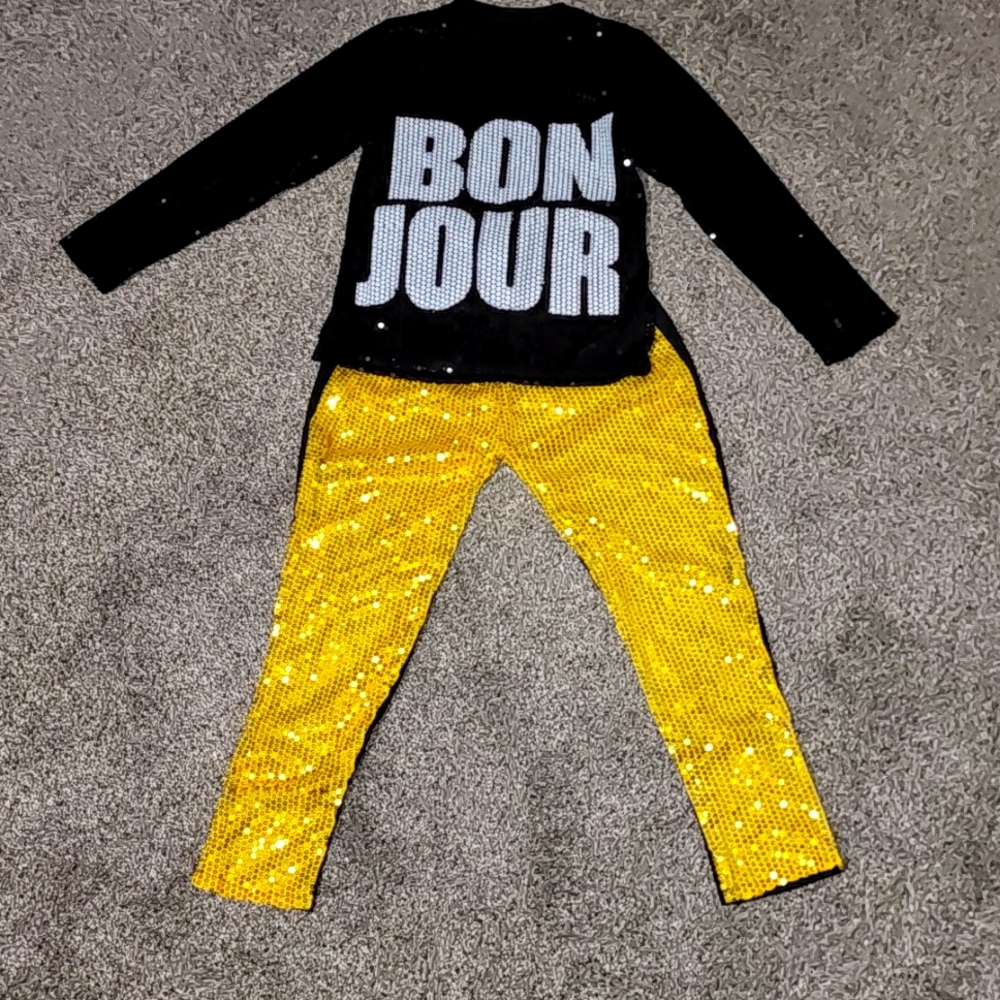 Sequined Hip Hop Dance Outfit for Boy or girl